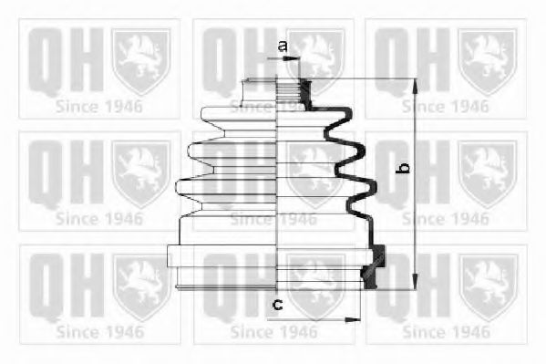 QUINTON HAZELL QJB277 Комплект пылника, приводной вал для NISSAN PRIMERA (Ниссан Примера) QUINTON HAZELL QJB277 Комплект пылника, приводной вал для NISSAN PRIMERA (Ниссан Примера)
