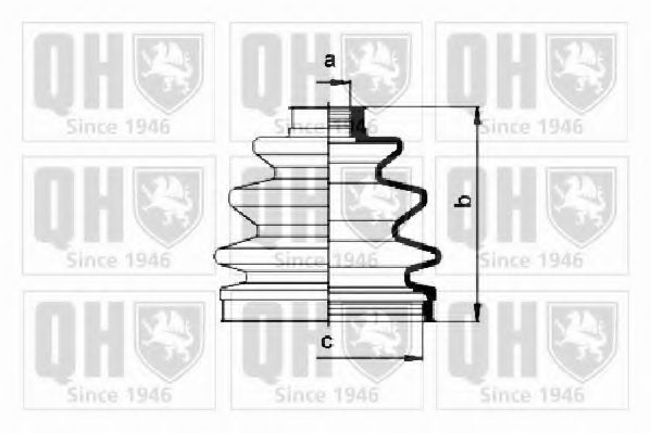 QUINTON HAZELL QJB392 Комплект пылника, приводной вал для NISSAN PRIMERA (Ниссан Примера) QUINTON HAZELL QJB392 Комплект пылника, приводной вал для NISSAN PRIMERA (Ниссан Примера)