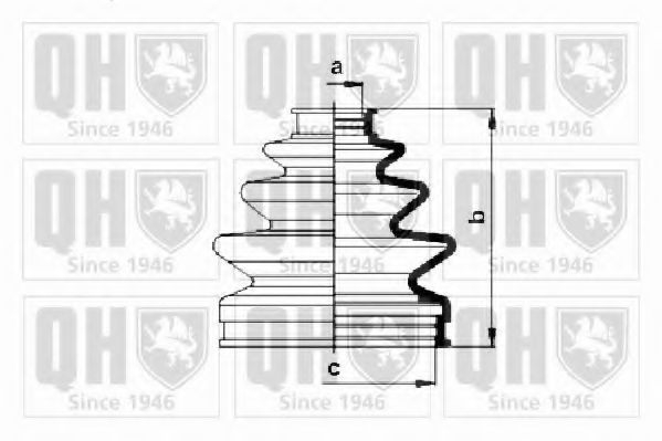 QUINTON HAZELL QJB483 Комплект пылника, приводной вал для HONDA PRELUDE III (Хонда Прэлудэ 3) QUINTON HAZELL QJB483 Комплект пылника, приводной вал для HONDA PRELUDE III (Хонда Прэлудэ 3)