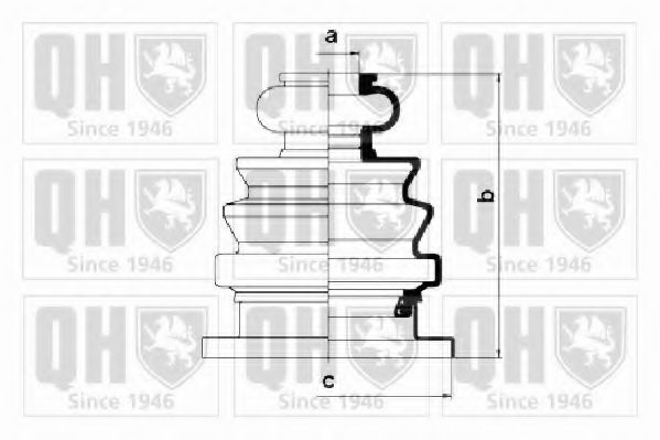 QUINTON HAZELL QJB586 Комплект пылника, приводной вал для VOLKSWAGEN T4 (Фольксваген Т4) QUINTON HAZELL QJB586 Комплект пылника, приводной вал для VOLKSWAGEN T4 (Фольксваген Т4)