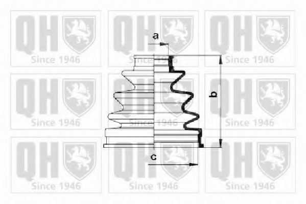 QUINTON HAZELL QJB612 Комплект пылника, приводной вал для TOYOTA COROLLA FX (Тойота/тоета Cоролла инфинити фх) QUINTON HAZELL QJB612 Комплект пылника, приводной вал для TOYOTA COROLLA FX (Тойота/тоета Cоролла инфинити фх)