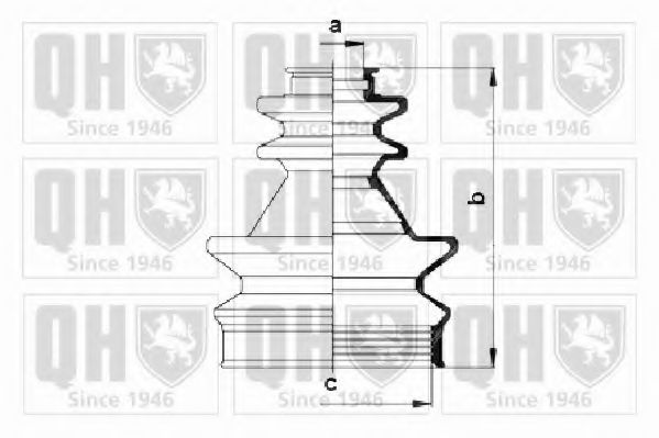 QUINTON HAZELL QJB631 Комплект пылника, приводной вал для RENAULT MASTER I (Рено Мастэр и) QUINTON HAZELL QJB631 Комплект пылника, приводной вал для RENAULT MASTER I (Рено Мастэр и)