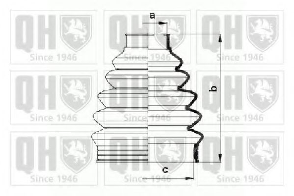 QUINTON HAZELL QJB745 Комплект пылника, приводной вал для CITROËN XSARA (CитроËн Ксара) QUINTON HAZELL QJB745 Комплект пылника, приводной вал для CITROËN XSARA (CитроËн Ксара)