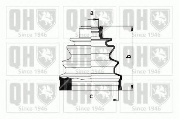 QUINTON HAZELL QJB751 Комплект пылника, приводной вал для NISSAN (Ниссан) QUINTON HAZELL QJB751 Комплект пылника, приводной вал для NISSAN (Ниссан)