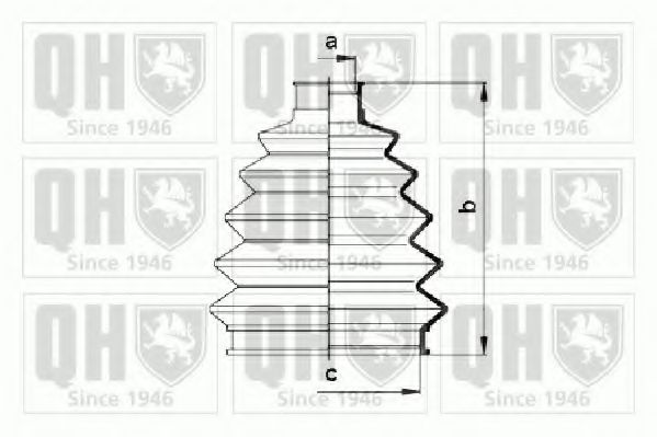 QUINTON HAZELL QJB758 Комплект пылника, приводной вал для OPEL VITA B (Опель Vита б) QUINTON HAZELL QJB758 Комплект пылника, приводной вал для OPEL VITA B (Опель Vита б)