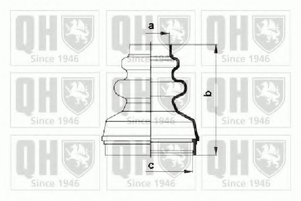 QUINTON HAZELL QJB779 Комплект пылника, приводной вал для CITROËN XSARA (CитроËн Ксара) QUINTON HAZELL QJB779 Комплект пылника, приводной вал для CITROËN XSARA (CитроËн Ксара)