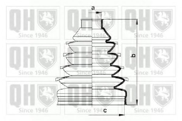 QUINTON HAZELL QJB807 Комплект пылника, приводной вал для FORD MONDEO (Форд Мондэо) QUINTON HAZELL QJB807 Комплект пылника, приводной вал для FORD MONDEO (Форд Мондэо)