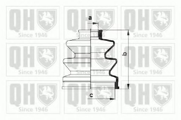 QUINTON HAZELL QJB826 Комплект пылника, приводной вал для MAZDA 626 II (Мазда 626 2) QUINTON HAZELL QJB826 Комплект пылника, приводной вал для MAZDA 626 II (Мазда 626 2)