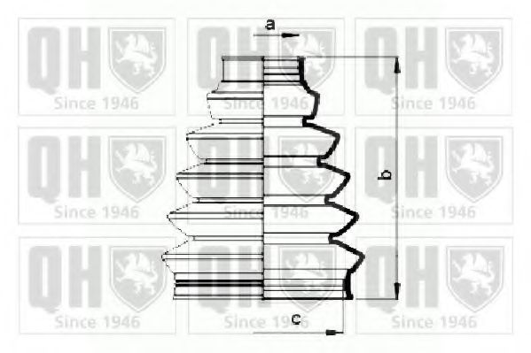 QUINTON HAZELL QJB840 Комплект пылника, приводной вал для PEUGEOT 307 SW (Пежо 307 св) QUINTON HAZELL QJB840 Комплект пылника, приводной вал для PEUGEOT 307 SW (Пежо 307 св)