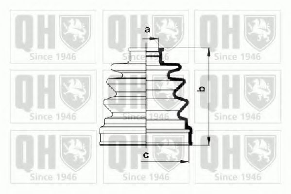 QUINTON HAZELL QJB956 Комплект пылника, приводной вал для NISSAN PRIMERA (Ниссан Примера) QUINTON HAZELL QJB956 Комплект пылника, приводной вал для NISSAN PRIMERA (Ниссан Примера)