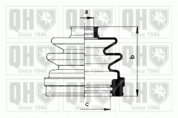 QUINTON HAZELL QJB957 Комплект пылника, приводной вал для NISSAN PRIMERA (Ниссан Примера) QUINTON HAZELL QJB957 Комплект пылника, приводной вал для NISSAN PRIMERA (Ниссан Примера)