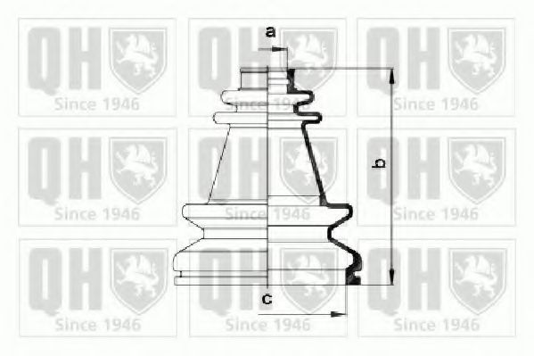 QUINTON HAZELL QJB998 Комплект пылника, приводной вал для RENAULT CLIO I (Рено Cлио и) QUINTON HAZELL QJB998 Комплект пылника, приводной вал для RENAULT CLIO I (Рено Cлио и)