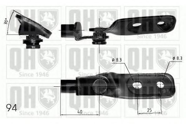 QUINTON HAZELL QTS840229 Газовая пружина, крышка багажник для MAZDA (Мазда) QUINTON HAZELL QTS840229 Газовая пружина, крышка багажник для MAZDA (Мазда)