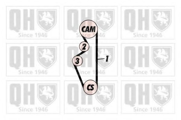 QUINTON HAZELL QBK353 Комплект ремня ГРМ 