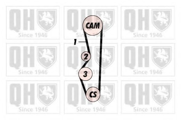 QUINTON HAZELL QBK352 Комплект ремня ГРМ 