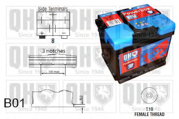 QUINTON HAZELL QBT8003 Стартерная аккумуляторная батарея для HUMMER (Хамер) QUINTON HAZELL QBT8003 Стартерная аккумуляторная батарея для HUMMER (Хамер)