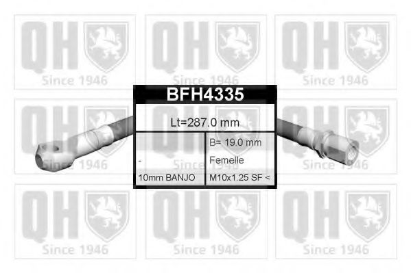 QUINTON HAZELL BFH4335 Тормозной шланг для LADA SIGNET (Лада Сигнэт) QUINTON HAZELL BFH4335 Тормозной шланг для LADA SIGNET (Лада Сигнэт)