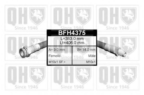 QUINTON HAZELL BFH4375 Тормозной шланг для RENAULT ESPACE I (Рено Эспаcэ и) QUINTON HAZELL BFH4375 Тормозной шланг для RENAULT ESPACE I (Рено Эспаcэ и)