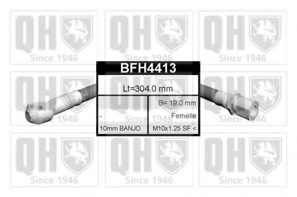 QUINTON HAZELL BFH4413 Тормозной шланг для FIAT SUPERBRAVO (Фиат Супербраvо) QUINTON HAZELL BFH4413 Тормозной шланг для FIAT SUPERBRAVO (Фиат Супербраvо)