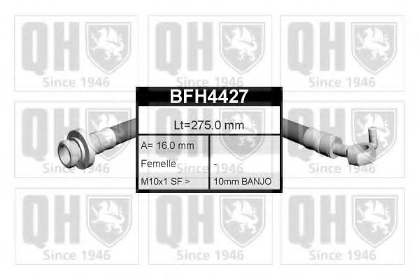 QUINTON HAZELL BFH4427 Тормозной шланг для FORD TRANSIT (Форд Трансит) QUINTON HAZELL BFH4427 Тормозной шланг для FORD TRANSIT (Форд Трансит)