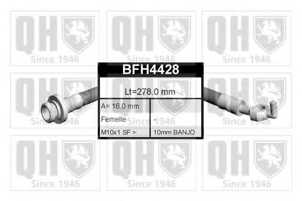 QUINTON HAZELL BFH4428 Тормозной шланг для FORD TRANSIT (Форд Трансит) QUINTON HAZELL BFH4428 Тормозной шланг для FORD TRANSIT (Форд Трансит)