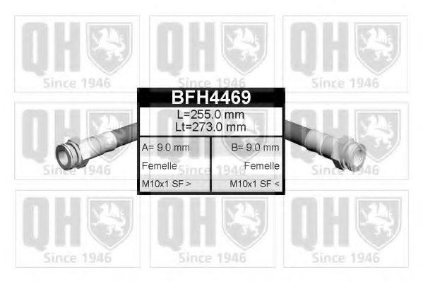 QUINTON HAZELL BFH4469 Тормозной шланг для PEUGEOT 309 II (Пежо 309 2) QUINTON HAZELL BFH4469 Тормозной шланг для PEUGEOT 309 II (Пежо 309 2)