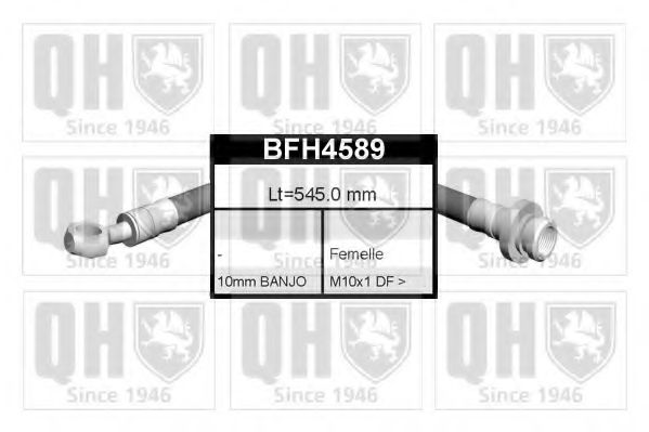 QUINTON HAZELL BFH4589 Тормозной шланг для ROVER (Ровер) QUINTON HAZELL BFH4589 Тормозной шланг для ROVER (Ровер)