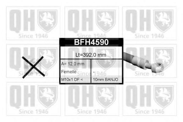 QUINTON HAZELL BFH4590 Тормозной шланг для ROVER (Ровер) QUINTON HAZELL BFH4590 Тормозной шланг для ROVER (Ровер)
