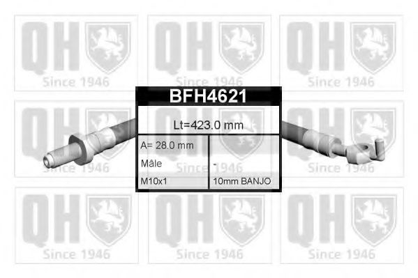 QUINTON HAZELL BFH4621 Тормозной шланг для FORD (Форд) QUINTON HAZELL BFH4621 Тормозной шланг для FORD (Форд)
