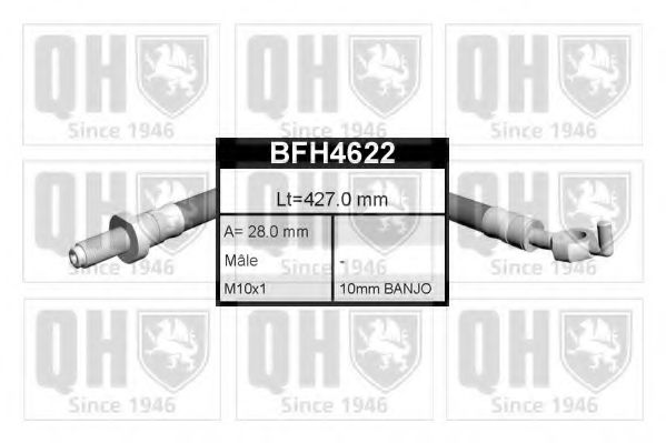 QUINTON HAZELL BFH4622 Тормозной шланг для FORD (Форд) QUINTON HAZELL BFH4622 Тормозной шланг для FORD (Форд)