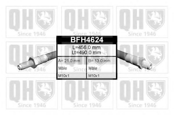 QUINTON HAZELL BFH4624 Тормозной шланг для FORD (Форд) QUINTON HAZELL BFH4624 Тормозной шланг для FORD (Форд)