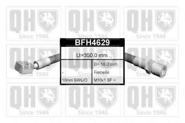 QUINTON HAZELL BFH4629 Тормозной шланг для OPEL CORSA B (Опель Корса б) QUINTON HAZELL BFH4629 Тормозной шланг для OPEL CORSA B (Опель Корса б)