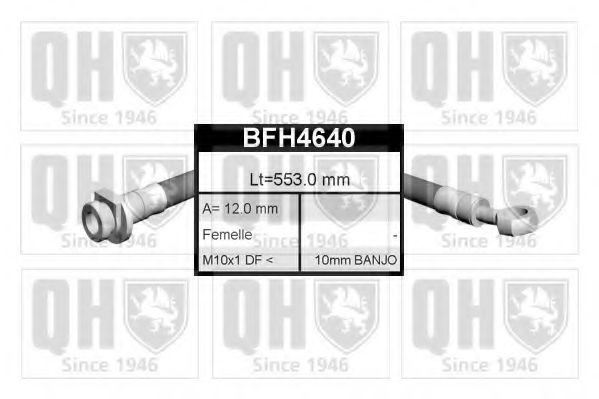 QUINTON HAZELL BFH4640 Тормозной шланг для ROVER 45 (Ровер 45) QUINTON HAZELL BFH4640 Тормозной шланг для ROVER 45 (Ровер 45)