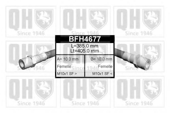 QUINTON HAZELL BFH4677 Тормозной шланг для VOLKSWAGEN T3 CARAVELLE (Фольксваген Т3 cараvэллэ) QUINTON HAZELL BFH4677 Тормозной шланг для VOLKSWAGEN T3 CARAVELLE (Фольксваген Т3 cараvэллэ)
