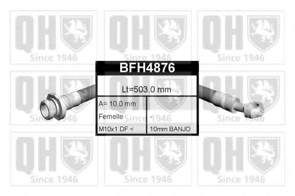 QUINTON HAZELL BFH4876 Тормозной шланг для NISSAN 100 NX (Ниссан 100 нx) QUINTON HAZELL BFH4876 Тормозной шланг для NISSAN 100 NX (Ниссан 100 нx)