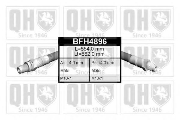 QUINTON HAZELL BFH4896 Тормозной шланг для FORD MONDEO (Форд Мондэо) QUINTON HAZELL BFH4896 Тормозной шланг для FORD MONDEO (Форд Мондэо)