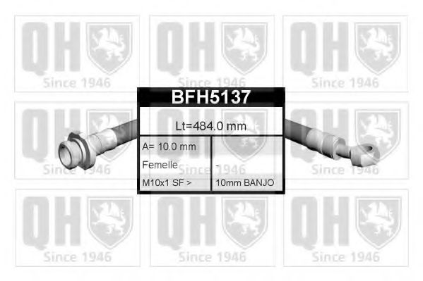 QUINTON HAZELL BFH5137 Тормозной шланг для NISSAN PULSAR I (Ниссан Пулсар и) QUINTON HAZELL BFH5137 Тормозной шланг для NISSAN PULSAR I (Ниссан Пулсар и)