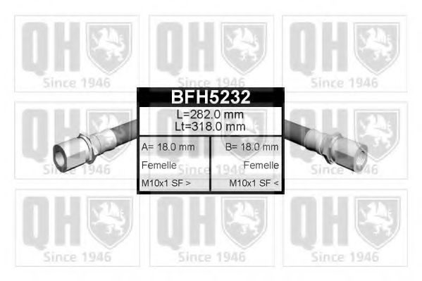 QUINTON HAZELL BFH5232 Тормозной шланг для ROVER (Ровер) QUINTON HAZELL BFH5232 Тормозной шланг для ROVER (Ровер)