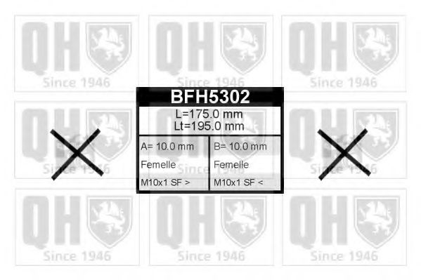 QUINTON HAZELL BFH5302 Тормозной шланг для SKODA FELICIA II (Шкода Фелиция 2) QUINTON HAZELL BFH5302 Тормозной шланг для SKODA FELICIA II (Шкода Фелиция 2)