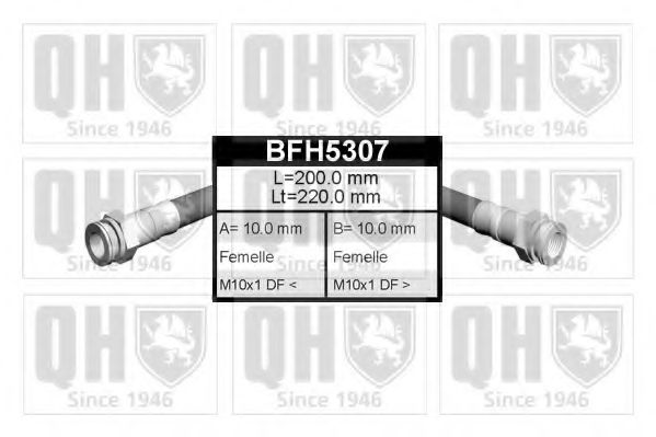 QUINTON HAZELL BFH5307 Тормозной шланг для MITSUBISHI MONTERO (Митсубиши/митсубиси Монтэро) QUINTON HAZELL BFH5307 Тормозной шланг для MITSUBISHI MONTERO (Митсубиши/митсубиси Монтэро)