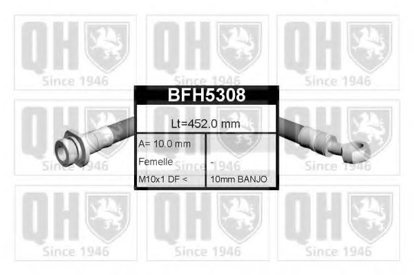 QUINTON HAZELL BFH5308 Тормозной шланг для SUZUKI (Сузуки) QUINTON HAZELL BFH5308 Тормозной шланг для SUZUKI (Сузуки)
