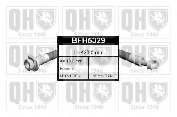 QUINTON HAZELL BFH5329 Тормозной шланг для HONDA ACCORD VII (Хонда Аккорд 7) QUINTON HAZELL BFH5329 Тормозной шланг для HONDA ACCORD VII (Хонда Аккорд 7)