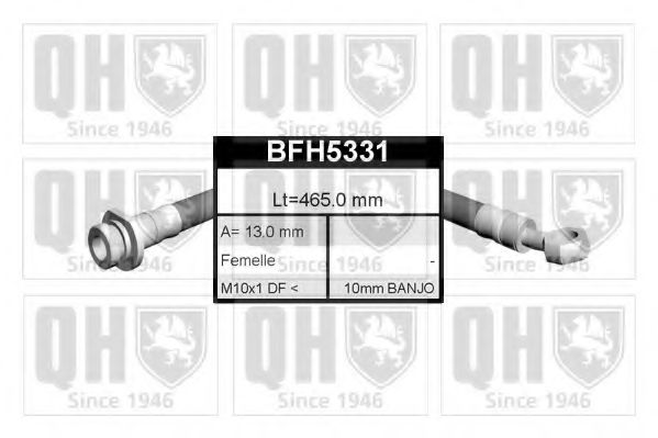 QUINTON HAZELL BFH5331 Тормозной шланг для HONDA ACCORD VII (Хонда Аккорд 7) QUINTON HAZELL BFH5331 Тормозной шланг для HONDA ACCORD VII (Хонда Аккорд 7)