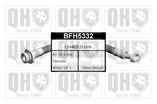 QUINTON HAZELL BFH5332 Тормозной шланг для HONDA ACCORD VII (Хонда Аккорд 7) QUINTON HAZELL BFH5332 Тормозной шланг для HONDA ACCORD VII (Хонда Аккорд 7)