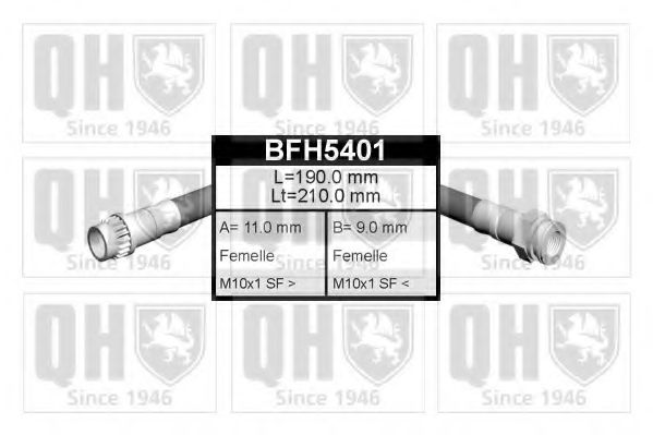 QUINTON HAZELL BFH5401 Тормозной шланг для CITROËN C4 I (CитроËн С4 и) QUINTON HAZELL BFH5401 Тормозной шланг для CITROËN C4 I (CитроËн С4 и)