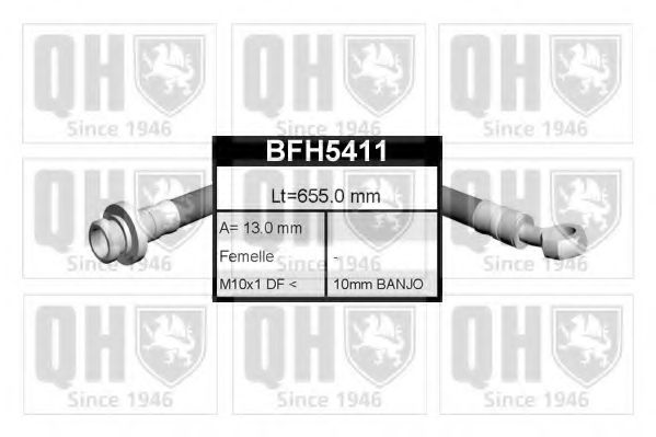 QUINTON HAZELL BFH5411 Тормозной шланг для HONDA (Хонда) QUINTON HAZELL BFH5411 Тормозной шланг для HONDA (Хонда)