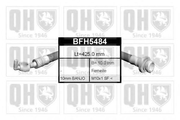 QUINTON HAZELL BFH5484 Тормозной шланг для OPEL FRONTERA B (Опель Фронтера б) QUINTON HAZELL BFH5484 Тормозной шланг для OPEL FRONTERA B (Опель Фронтера б)
