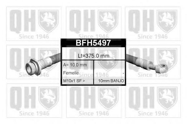QUINTON HAZELL BFH5497 Тормозной шланг для HYUNDAI AMICA / ATOZ (Хендай Амиcа / атоз) QUINTON HAZELL BFH5497 Тормозной шланг для HYUNDAI AMICA / ATOZ (Хендай Амиcа / атоз)