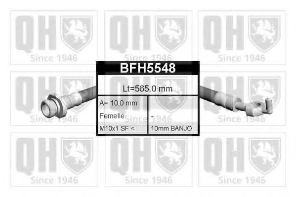 QUINTON HAZELL BFH5548 Тормозной шланг для NISSAN (Ниссан) QUINTON HAZELL BFH5548 Тормозной шланг для NISSAN (Ниссан)