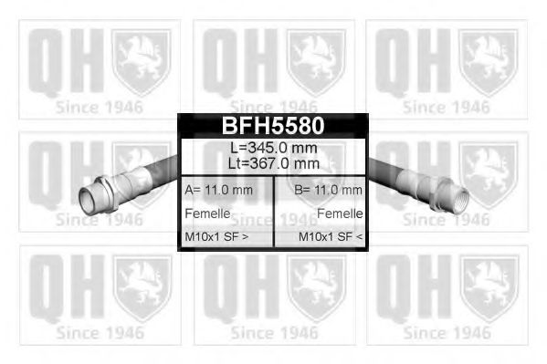 QUINTON HAZELL BFH5580 Тормозной шланг для VOLKSWAGEN T4 MULTIVAN (Фольксваген Т4 мултиvан) QUINTON HAZELL BFH5580 Тормозной шланг для VOLKSWAGEN T4 MULTIVAN (Фольксваген Т4 мултиvан)